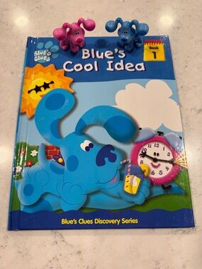 2000 Blue's Cool Idea Book 1 w/ Blue & Magenta Figurines Toys Lot of 3 Bundle